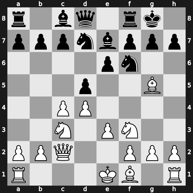 D61a - 7.Qc2 - Orthodox Rubinstein Variation [+0.17]