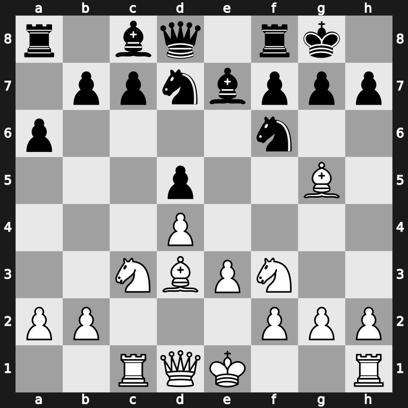 D63t - 7…a6 8.cxd5 exd5 9.Bd3 - Orthodox Swiss Karlsbad [+0.34]