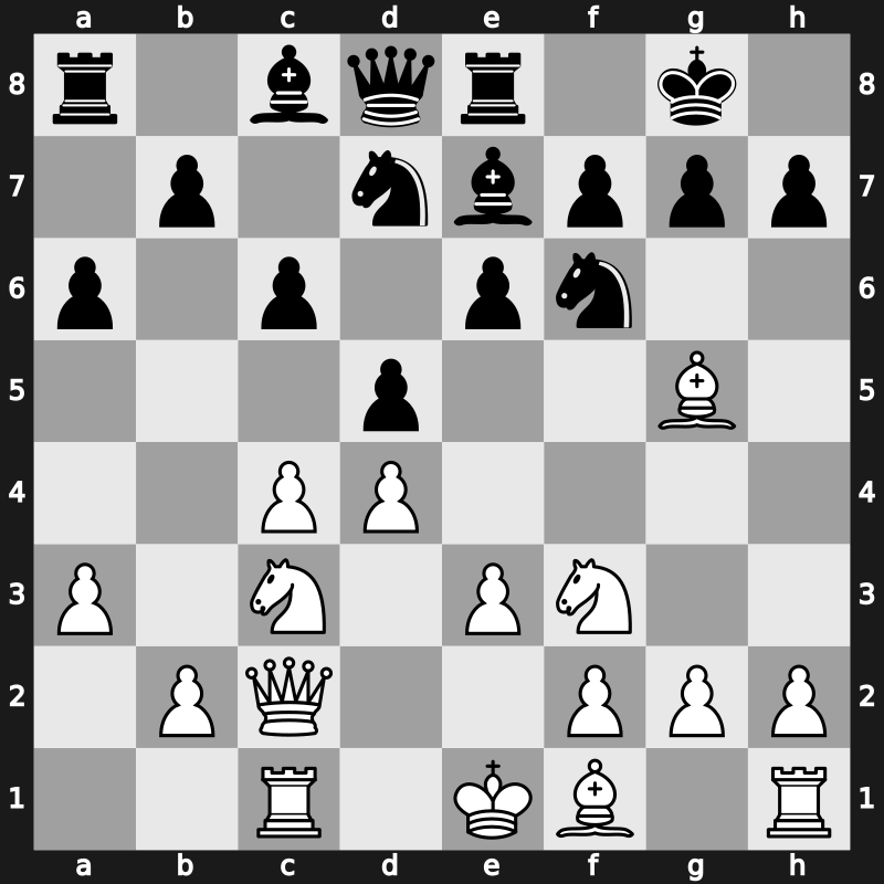 D64j - 8…Re8 9.a3 a6 - Orthodox Rubinstein Attack [+0.16]