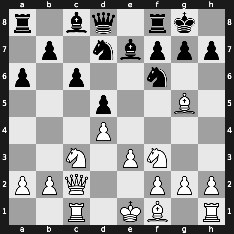 D65c - 9…exd5 - Orthodox, Rubinstein Attack