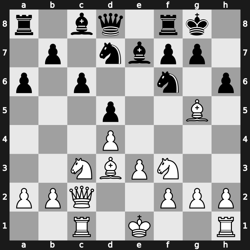 D65d - 9…exd5 10.Bd3 h6 - Orthodox Rubinstein