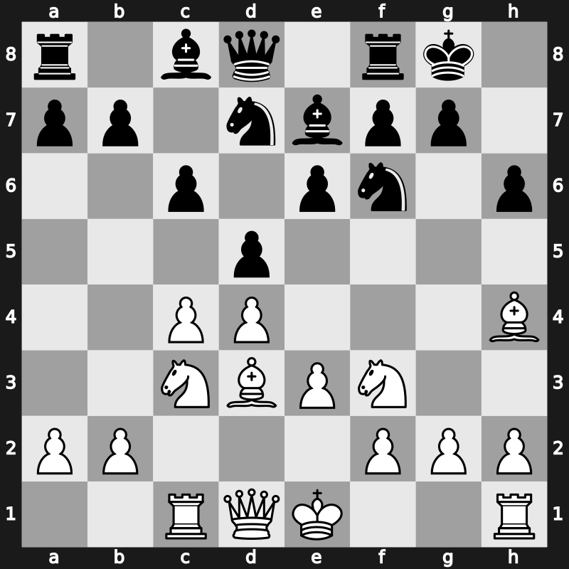 D66f - 8…h6 9.Bh4 - Orthodox Main Line [+0.30]