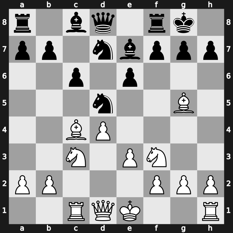 D67a - 9…Nd5 - Orthodox Main Line Capablanca Freeing Manoevure