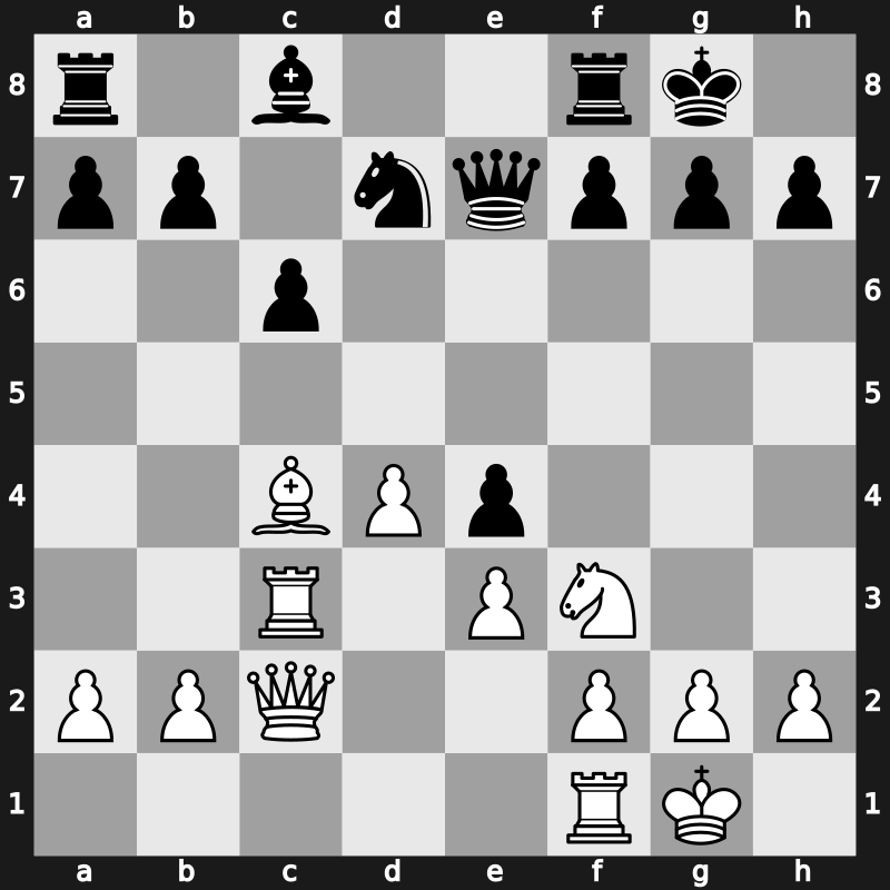 D68e - 13.Qc2 e4 - Orthodox Classical Vidmar