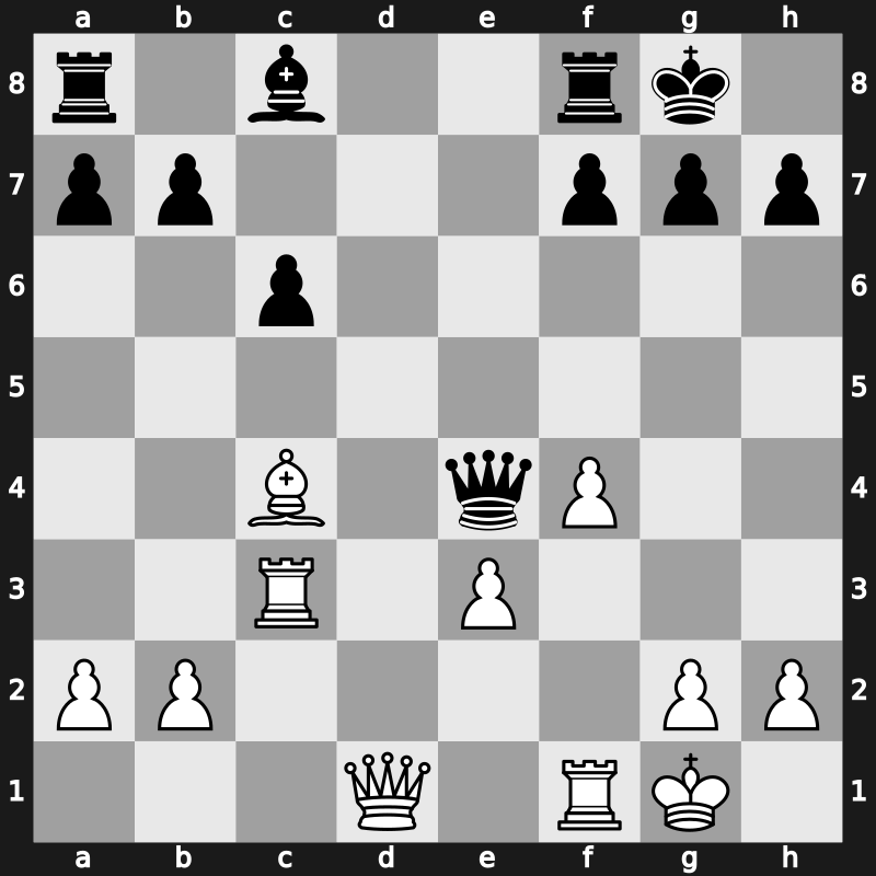 D69d - 13…Nxe5 14.Nxe5 Qxe5 15.f4 Qe4 - Orthodox Classical