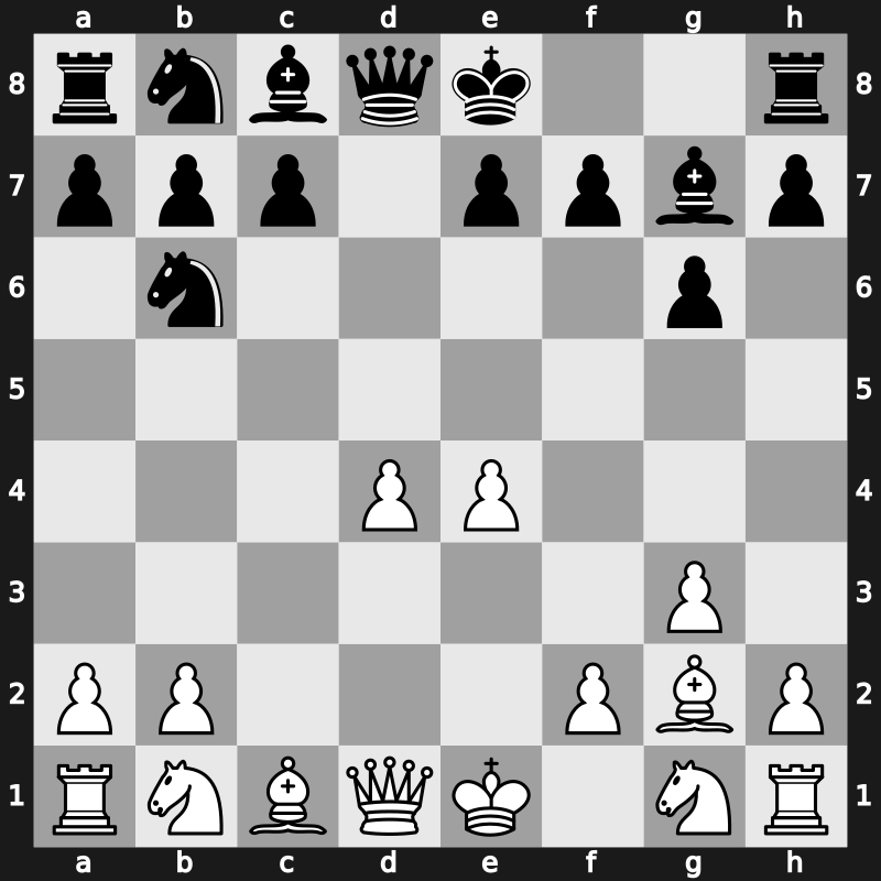D71d - 6.e4 Nb6 - Neo-Gruenfeld [+0.36]