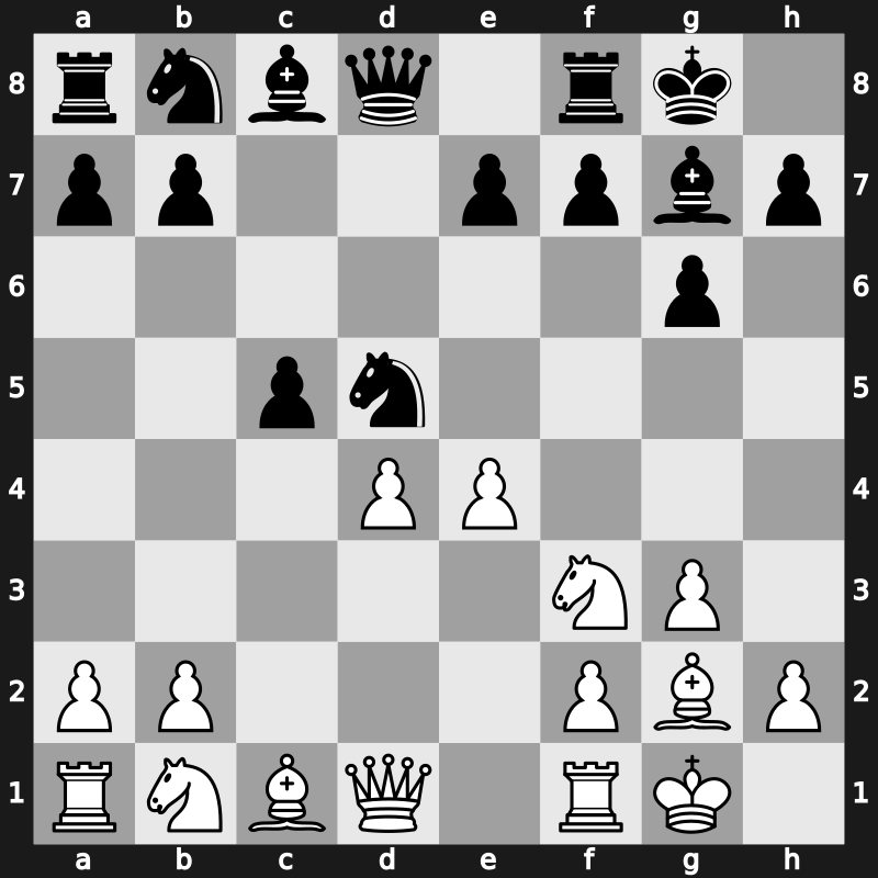 D74f - 7…c5 8.e4 - Neo-Gruenfeld