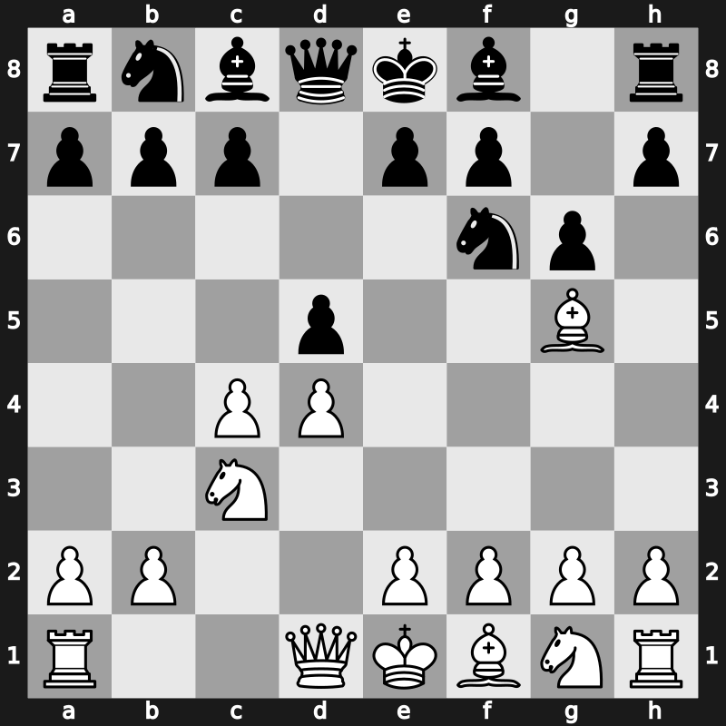 D80g - 4.Bg5 - Stockholm Variation [+0.24]