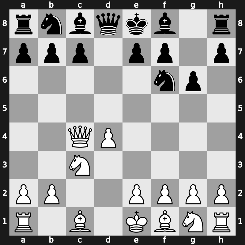 D81b - 4…dxc4 5.Qxc4 - Early Russian Variation