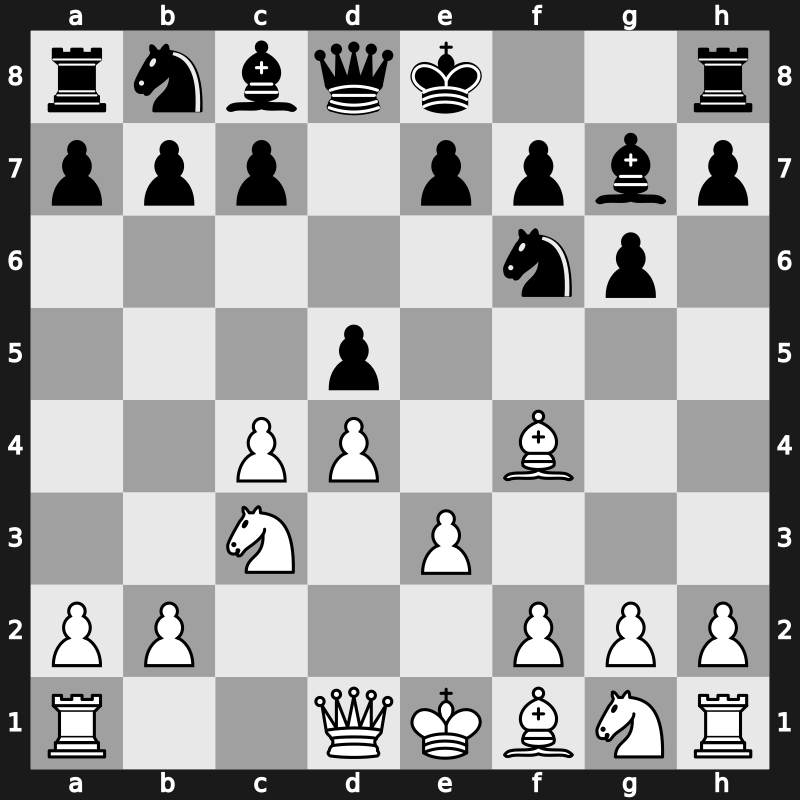 D82c - 4…Bg7 5.e3 [+0.16]