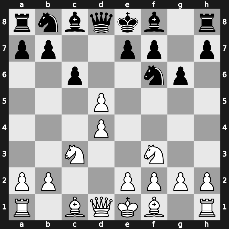 D90f - 4…c6 5.cxd5 - Schlechter Exchange [+0.49]