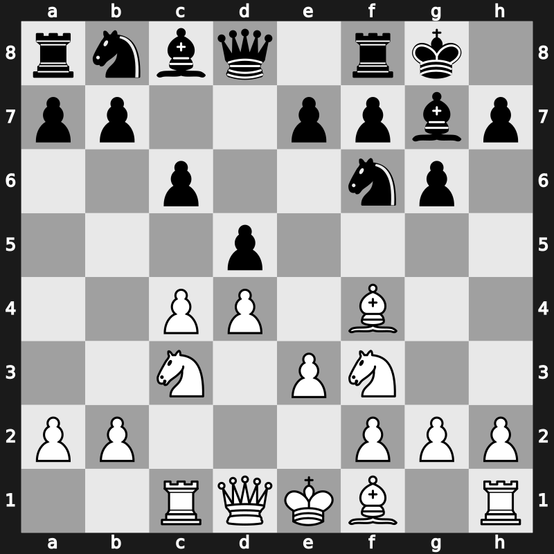 D93e - 6…c6 7.Rc1 [+0.23]