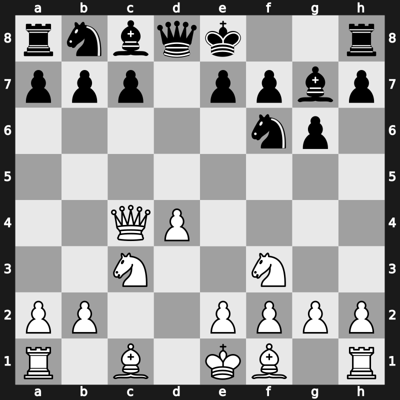 D96e - 5…dxc4 6.Qxc4 - Russian
