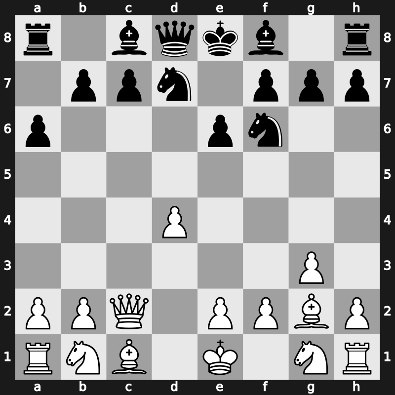 E03d - 6…a6 7.Qc2 - Open Alekhine Variation [+0.09]