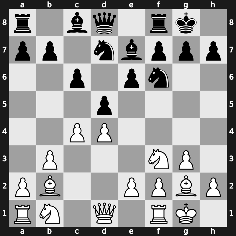 E07j - 7.b3 c6 8.Bb2 - Closed