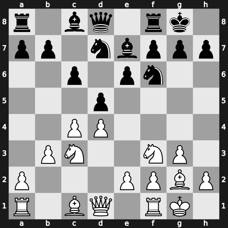 E07k - 7.Nc3 c6 8.b3 - Closed [+0.31]