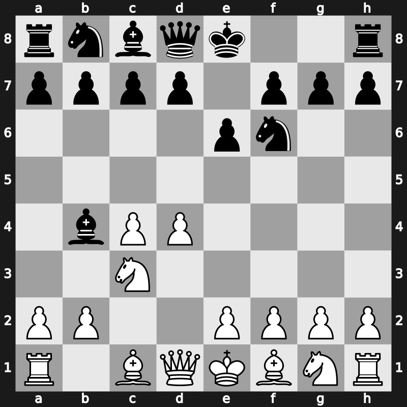 E20a - 3…Bb4 [+0.23]