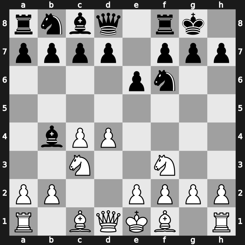 E21d - 4…O-O - Three Knights [+0.07]