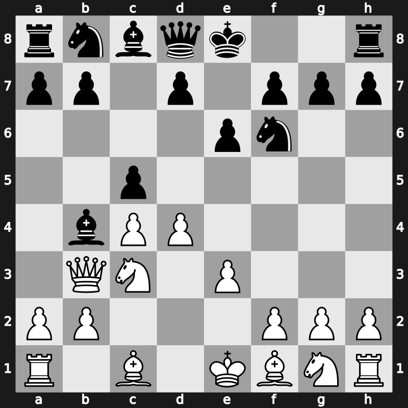 E22d - 4…c5 5.e3 - Spielmann (1922)
