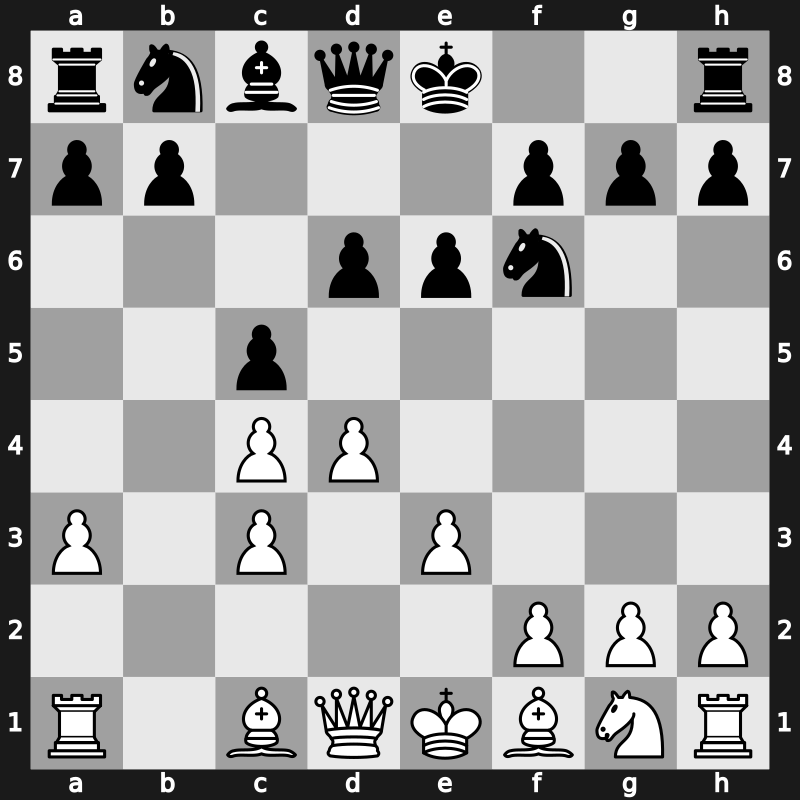 E26b - 6…d6 - Saemisch [+0.05]