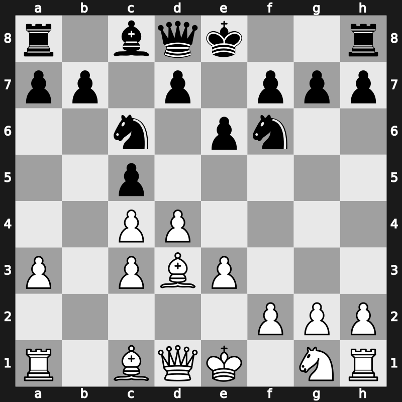 E26f - 6…Nc6 7.Bd3 - Saemisch [-0.02]