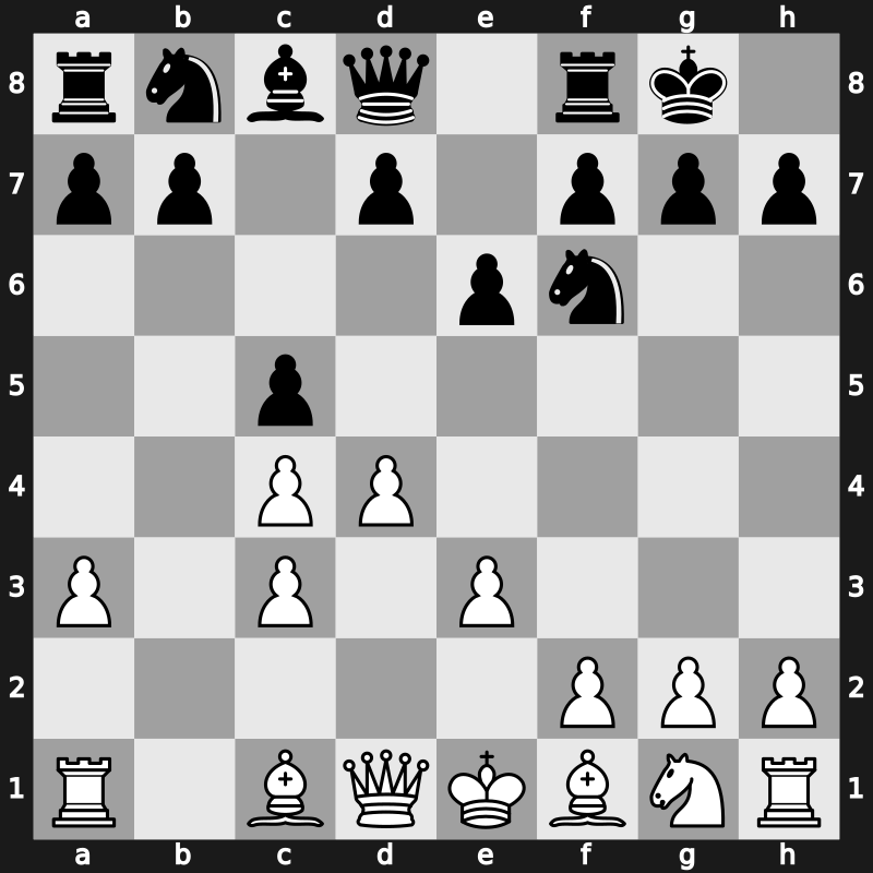 E28c - 6…c5 - Saemisch