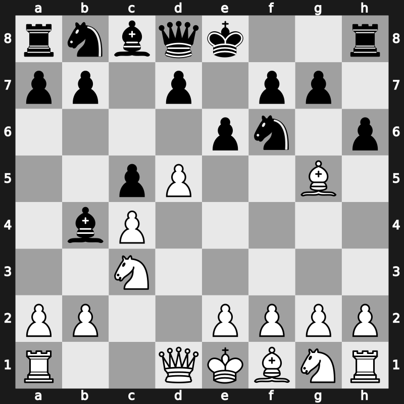 E30i - 4…c5 5.d5 h6 - Leningrad