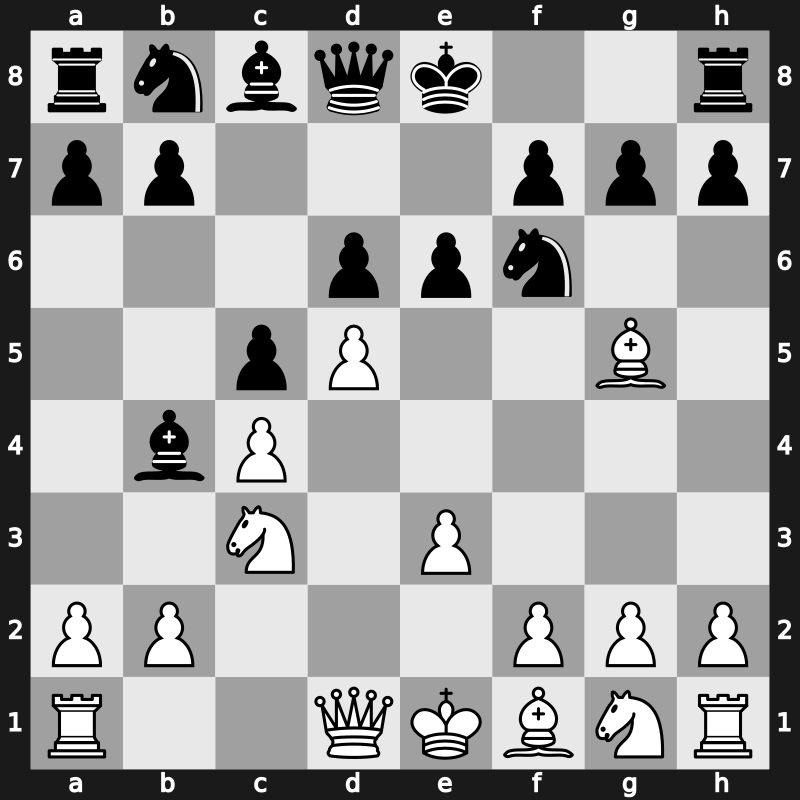 E30m - 4…c5 5.d5 d6 6.e3 - Leningrad [-0.39]