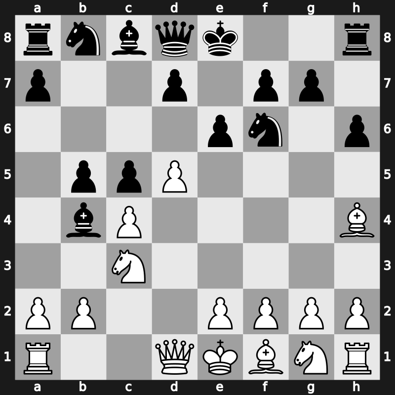 E30o - 4…h6 5.Bh4 c5 6.d5 b5 - Leningrad Gambit [+0.23]