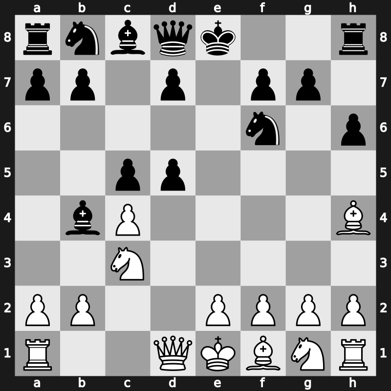 E30p - 4…h6 5.Bh4 c5 6.d5 exd5 - Leningrad [+0.18]