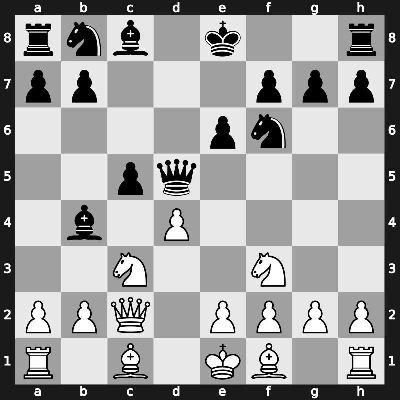 E34i - 5.cxd5 Qxd5 6.Nf3 c5 - Classical Noa