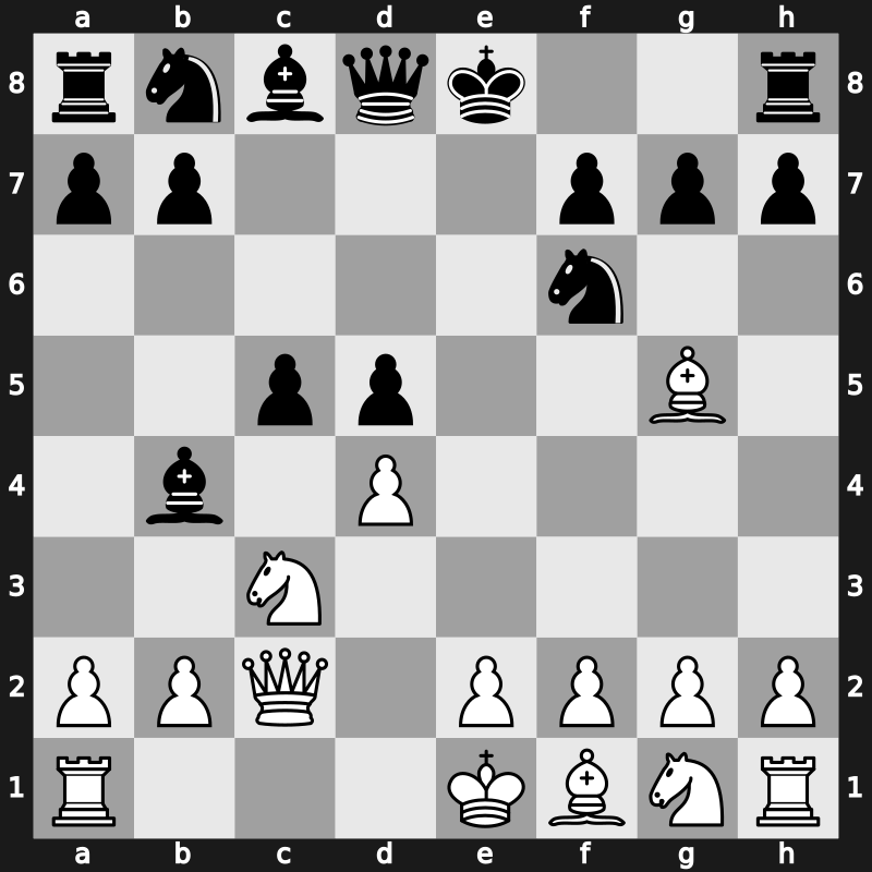 E35d - 6.Bg5 c5 - Classical Noa Exchange [+0.07]
