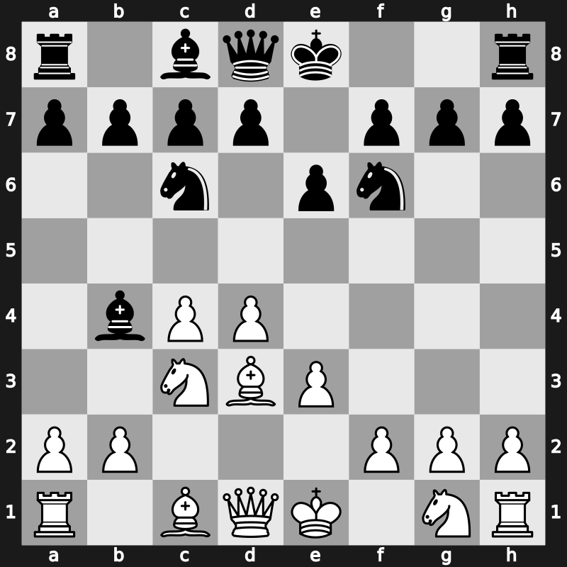 E40d - 4…Nc6 5.Bd3 - Taimanov [+0.43]