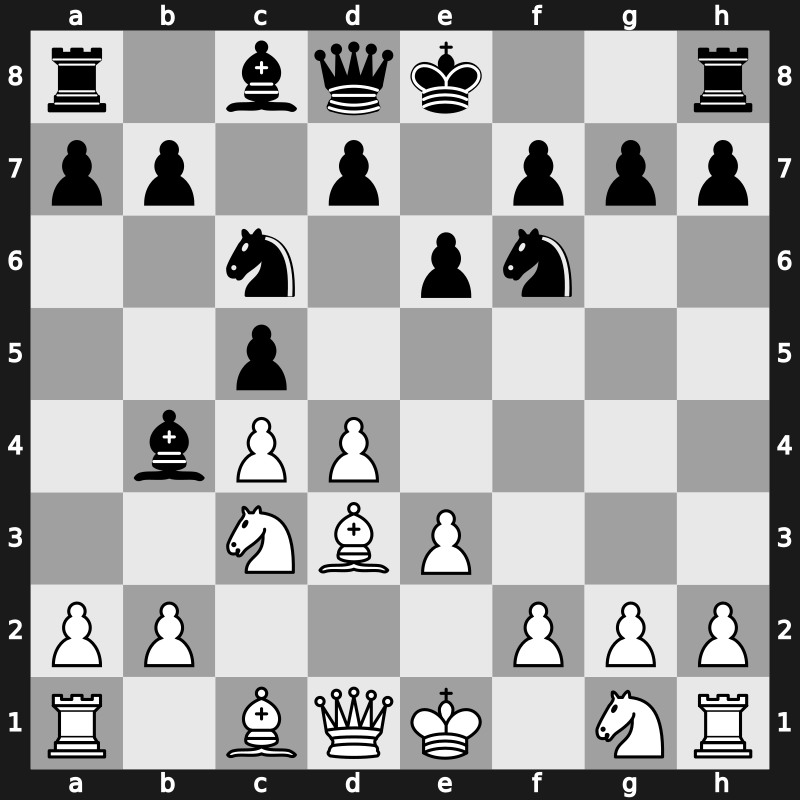 E41d - 5.Bd3 Nc6 [+0.40]