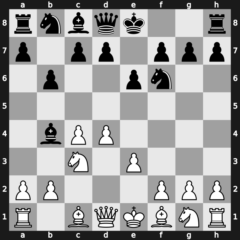 E43a - 4…b6 - Nimzowitsch (Fischer) Variation [+0.31]