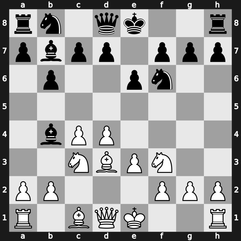E43e - 5.Nf3 Bb7 6.Bd3 - Nimzowitsch [+0.25]