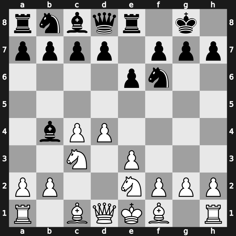 E46e - 5.Ne2 Re8 - Reshevsky Variation [+0.13]