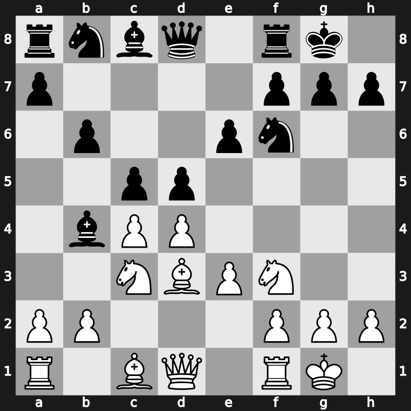 E53d - 7.O-O b6 - Main Line Keres Variation [+0.16]