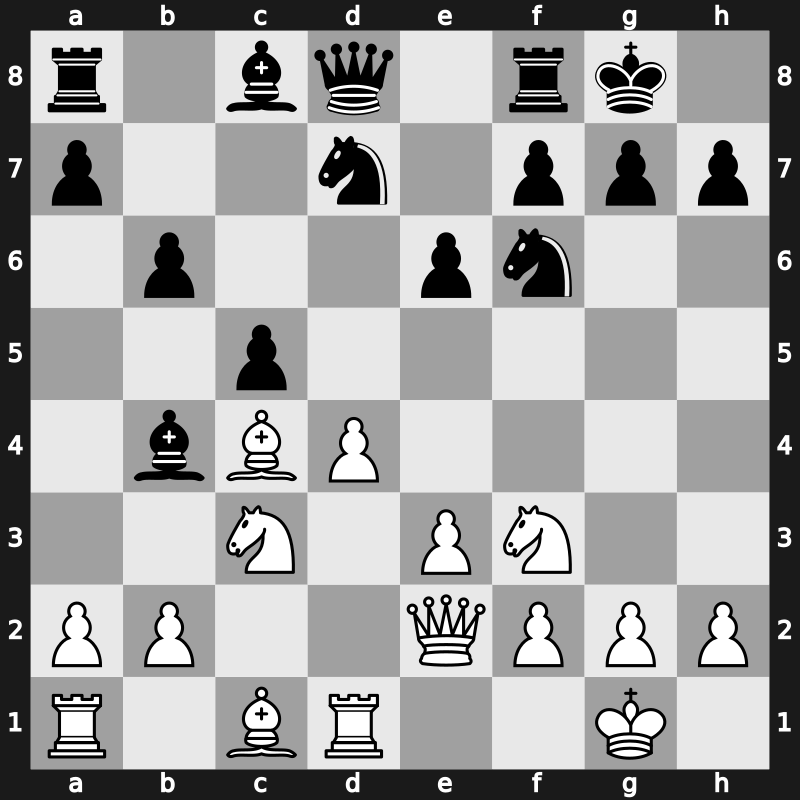 E55g - 9.Qe2 b6 10.Rd1 - Main Line Bronstein [+0.27]