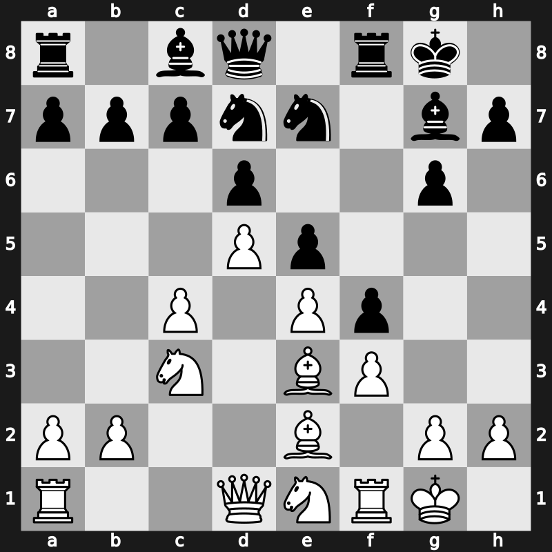 E99f - 11.Be3 f4 - Mar del Plata [+0.66]