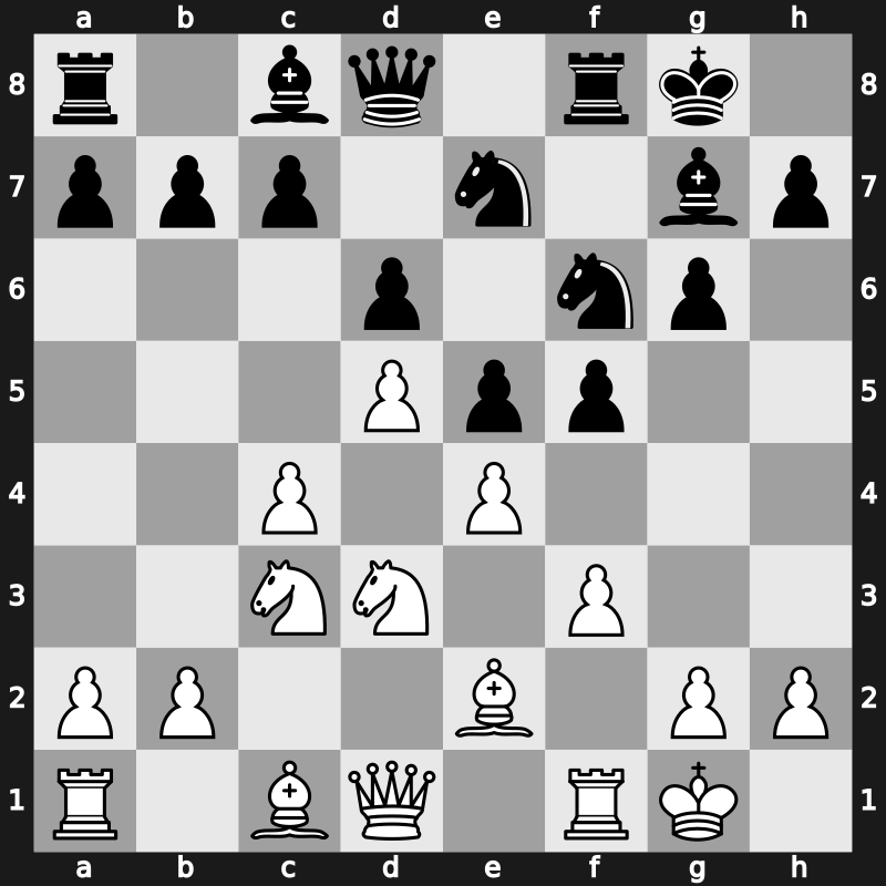 E99i - 11.Nd3 Nf6 - Mar del Plata [+0.55]