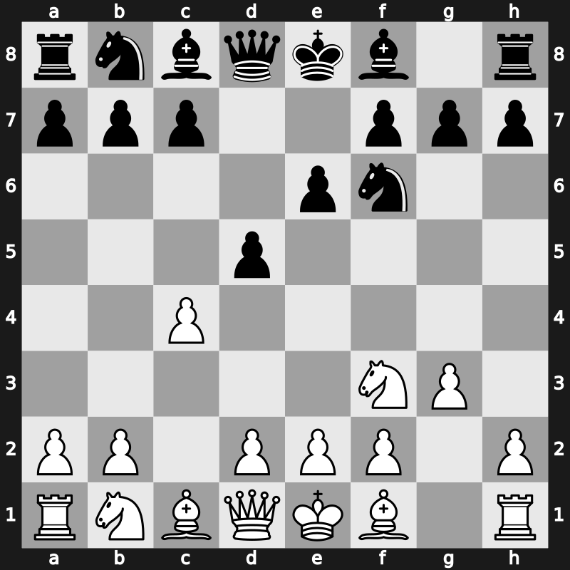 A13r - 2.Nf3 d5 3.g3 Nf6 - Neo-Catalan