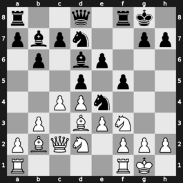 World Blitz 2023 – Round 14.31 – Aravindh, Chithambaram VR. – 1-0 – Mitrabha, Guha – G807