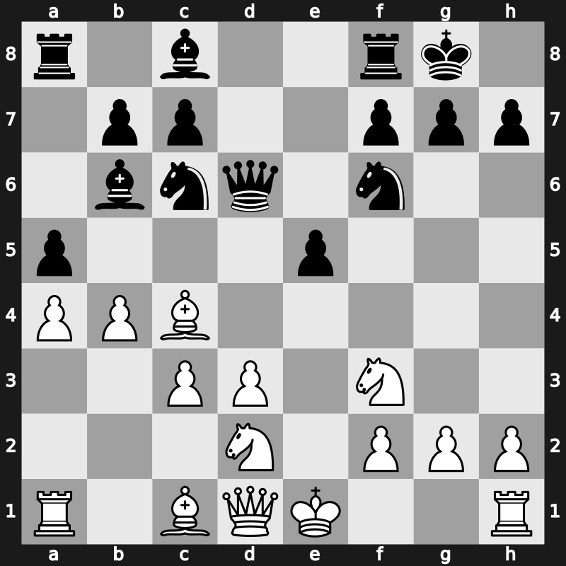 10. London Classic 2018 – Round 2.1 – Caruana, Fabiano – 1/2-1/2 – Aronian, Levon – G18