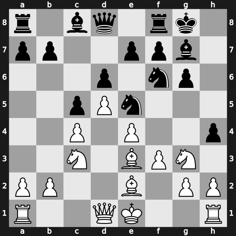4. Kings Tournament 2010 – Round 6 – Ponomariov, Ruslan – 0-1 – Carlsen, Magnus – G16