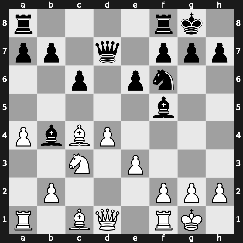 Corus A 2007 – Round 11 – Navara, David – 1/2-1/2 – Motylev, Alexander – G67