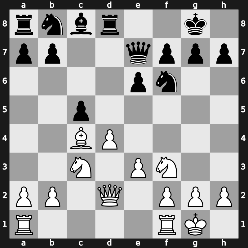 Turin ol (Men) 37th 2006 – Round 12 – Mahjoob Zardast, Morteza – 1/2-1/2 – Short, Nigel D – G151