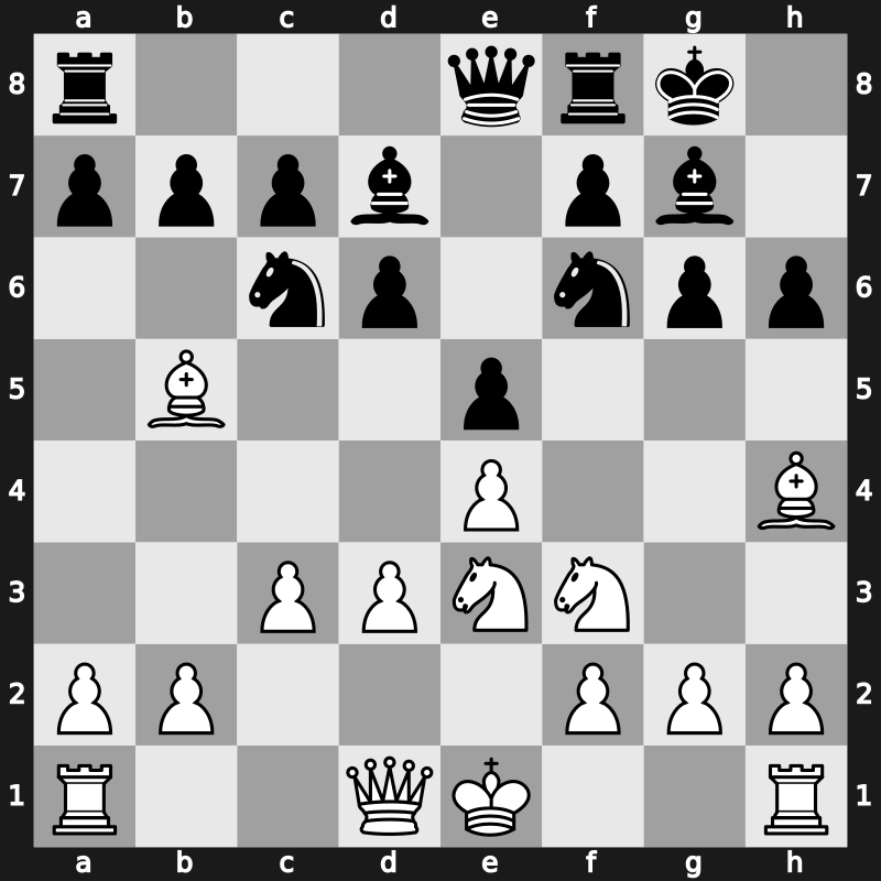 Amber-blindfold 12th 2003 – Round 11 – Morozevich, Alexander – 1/2-1/2 – Almasi, Zoltan – G32