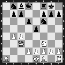 Amber-blindfold 10th 2001 – Round 4 – Van Wely, Loek – 1/2-1/2 – Almasi, Zoltan – G6