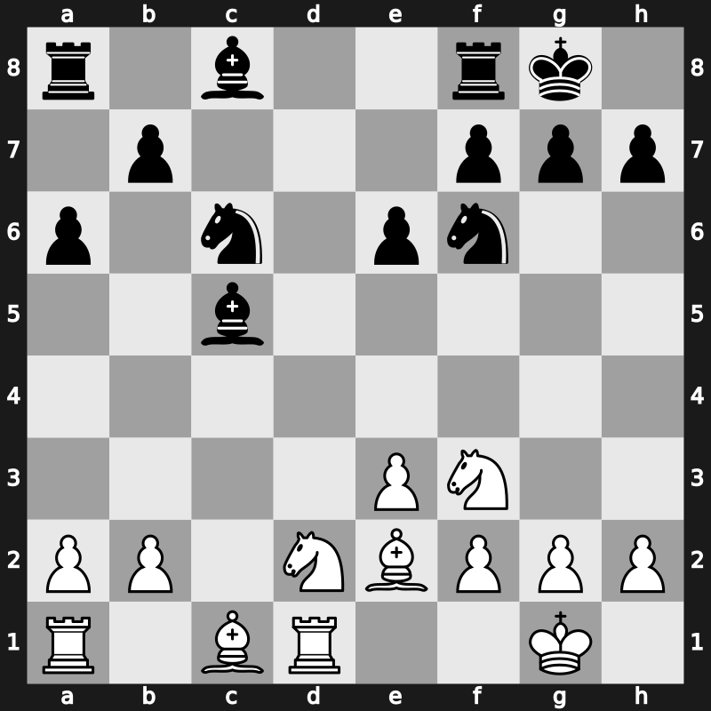 Mainz CC Champions Duel 2001 – Round 8 – Kramnik, Vladimir – 1/2-1/2 – Anand, Viswanathan – G8